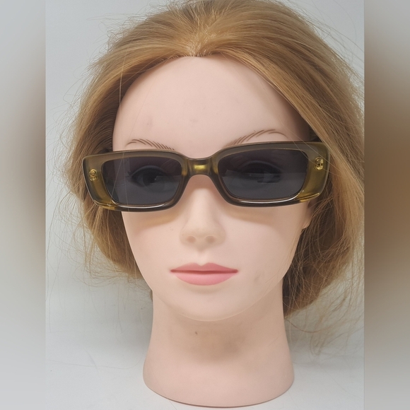 Gucci Womens Sunglasses Tom Ford Y2K Green Black Rectangle GG 2409/N/S 49-19-135 - Picture 4 of 16